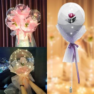 LED ballon met roos voor onvergetelijke momenten | LOVEBALLOON