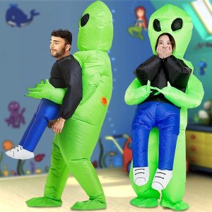 Opblaasbaar buitenaards ontvoering Halloween kostuum | UFOMAN