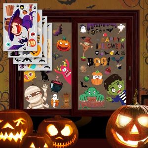 Halloween Raamstickers (10 Vellen met Stickers ) | SPOOKCLINGS