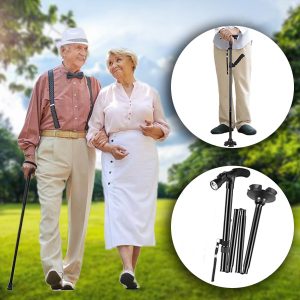 Opvouwbare wandelstok met LED-lampje | STEPRO