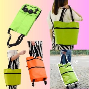 Opvouwbare boodschappentas met wieltjes | FOLDNCARRY