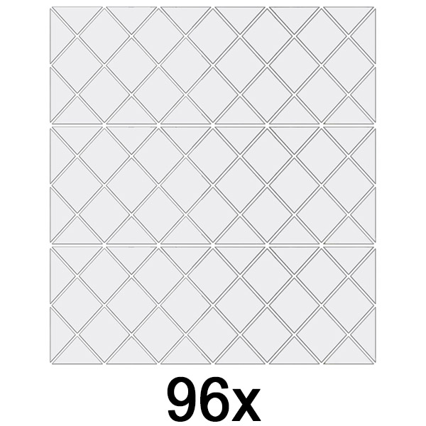 3x Spiegel muurstickers (32 stuks) | WALLGEM