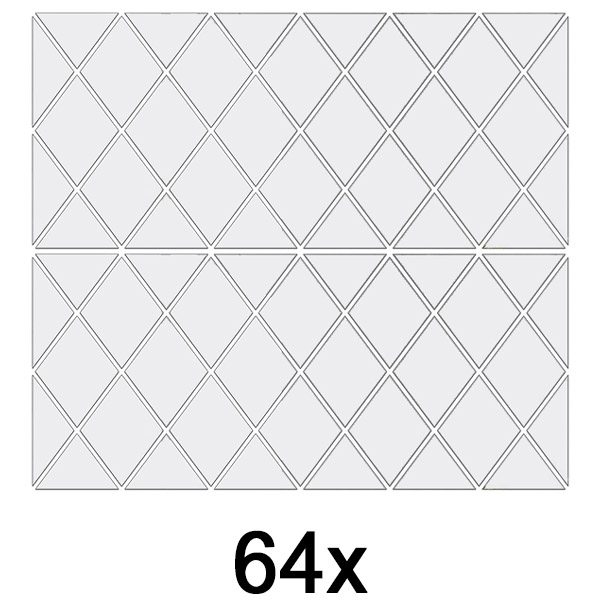 2x Spiegel muurstickers (32 stuks) | WALLGEM