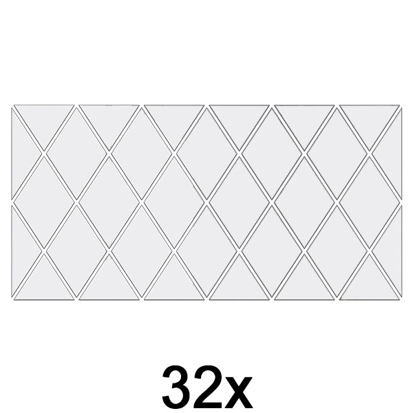 1x Spiegel muurstickers (32 stuks) | WALLGEM