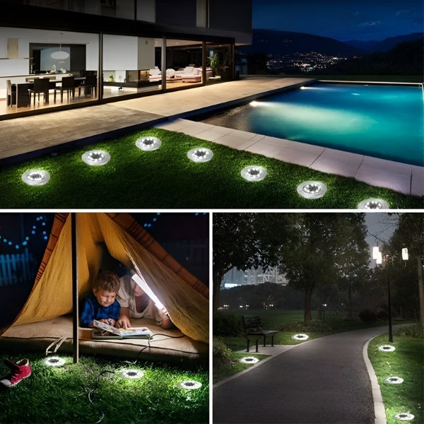 Udendørs solcellelamper