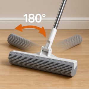 Kost med 180° drejeligt rengøringshoved | MOPTAN