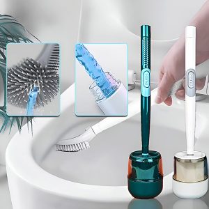 Toiletbørste med integreret rengøringsmiddeldispenser | FLUSHBRUSH
