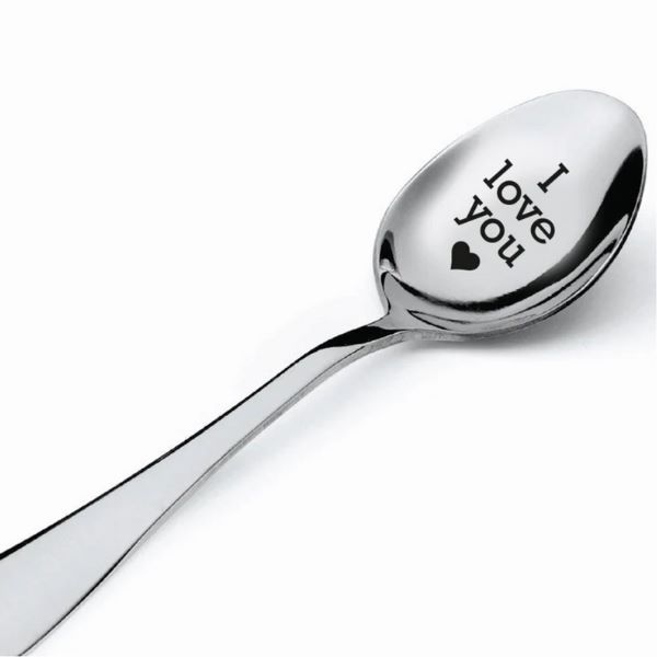 graveret ske I love you